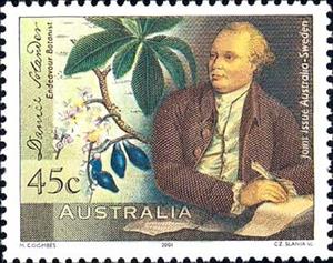 Stamp, Daniel Solander, Australia,  