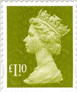 Stamp, Queen Elizabeth II - Security Machin M11L, United Kingdom of Great Britain & Northern Ireland,  , Heads of State, Royalty, Queens