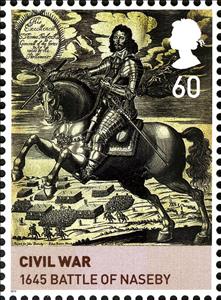 Stamp, Battle of Naseby 1645, United Kingdom of Great Britain & Northern Ireland,  , Battle