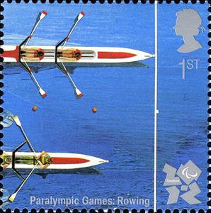 Stamp, Rowing, United Kingdom of Great Britain & Northern Ireland,  , Sport, Rowing Boats, Rowing, Disabled, Paralympics