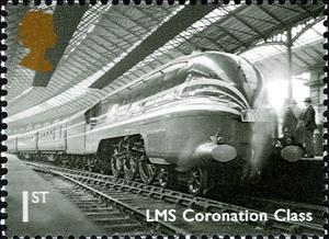 Stamp, LMS Coronation Class 1938, United Kingdom of Great Britain & Northern Ireland,  , Railways, Locomotives