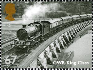 Stamp, GWR King Class 1935, United Kingdom of Great Britain & Northern Ireland,  , Railways, Locomotives