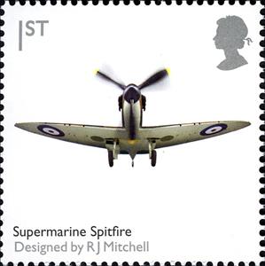 Stamp, Spitfire, United Kingdom of Great Britain & Northern Ireland,  , Second World War, Aviation, Aircrafts