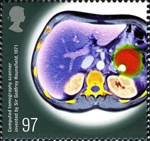 Stamp, Computed Tomography Scanner, United Kingdom of Great Britain & Northern Ireland,  , Medical Science
