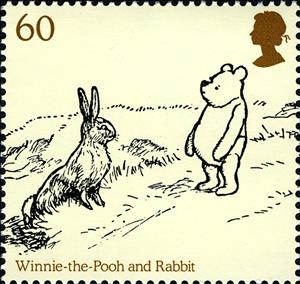 Stamp, Pooh & Rabbit, United Kingdom of Great Britain & Northern Ireland,  , Authors, Books, Children