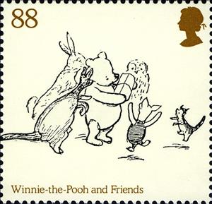 Stamp, Pooh & Friends, United Kingdom of Great Britain & Northern Ireland,  , Authors, Books, Children