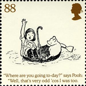 Stamp, Umbrella, United Kingdom of Great Britain & Northern Ireland,  , Authors, Books, Children