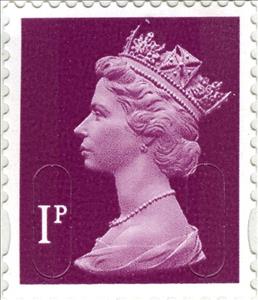 Stamp, Queen Elizabeth II - Security Machin, United Kingdom of Great Britain & Northern Ireland,  , Heads of State, Royalty, Queens