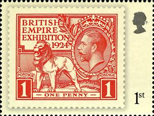 Stamp, British Empire Exhibition 1924, United Kingdom of Great Britain & Northern Ireland,  , Heads of State, Royalty, Kings