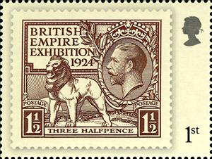 Stamp, British Empire Exhibition 1924, United Kingdom of Great Britain & Northern Ireland,  , Heads of State, Royalty, Kings