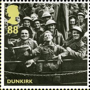 Stamp, Dunkirk – Rescued Soldiers, United Kingdom of Great Britain & Northern Ireland,  , Second World War