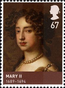 Stamp, Queen Mary II (1662-1694, reigned. 1689), United Kingdom of Great Britain & Northern Ireland,  , Heads of State, Royalty, Queens