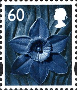 Stamp, Wales - Daffodil, United Kingdom of Great Britain & Northern Ireland,  , Flowers