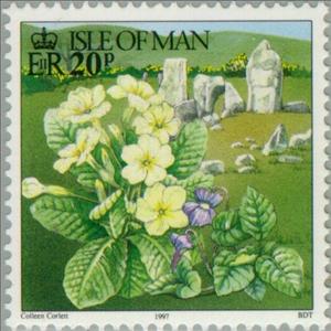 Stamp, Spring, Isle of Man,  , Flowers, Seasons, Spring
