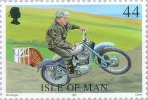 Stamp, Motorsports, Isle of Man,  , Vehicles, Sport, Motors, Motor Racing