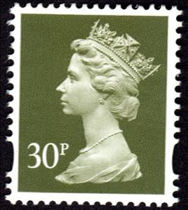 Stamp, Queen Elizabeth II - Decimal Machin, United Kingdom of Great Britain & Northern Ireland,  , Heads of State, Royalty, Queens