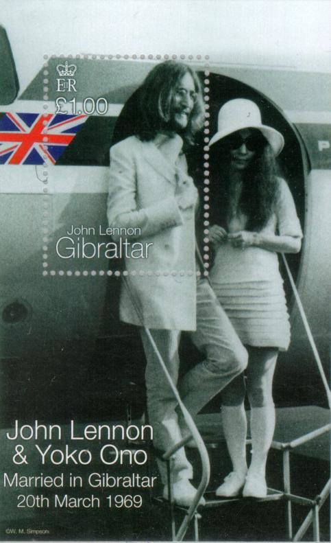 Marriage of John Lennon and Yoko Ono 