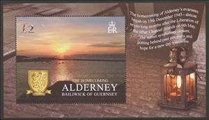Souvenir Sheet, Evacuees Minisheet, Alderney,  