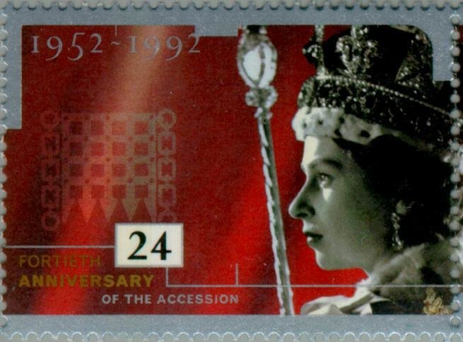 Queen Elizabeth in Coronation Robe