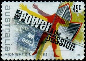 Stamp, Midnight Oil, Australia,  