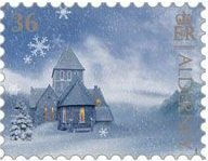 Stamp, St Anne's Church, Alderney,  , Christmas