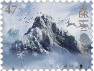 Stamp, Les Estacs Gannet Colonies, Alderney,  , Christmas