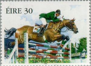 Stamp, Show Jumping, Ireland,  , Mammals, Sport, Horses, Animals (Fauna), Equestrianism and horse riding