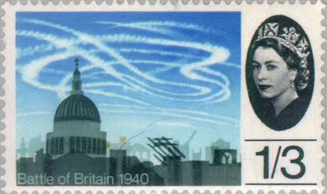 Air-battle over St Paul's Cathedral (phosphor)