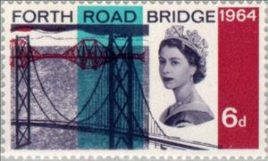 Stamp, Forth Road and Railway Bridge (phosphor), United Kingdom of Great Britain & Northern Ireland,  , Special Occasions, Bridges
