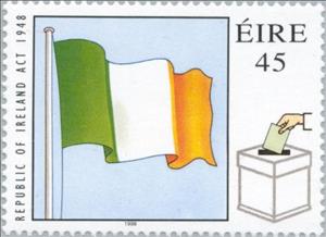 Stamp, Republic of Ireland Act 1948, Ireland,  , Flags, Elections, Anniversaries and Jubilees