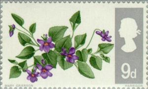 Stamp, Dog Violet (Viola Riviniana), United Kingdom of Great Britain & Northern Ireland,  , Flowers, Plants (Flora)