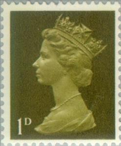 Stamp, Queen Elizabeth II - Predecimal Machin, United Kingdom of Great Britain & Northern Ireland,  , Heads of State, Royalty, Queens