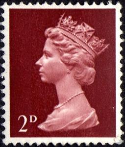 Stamp, Queen Elizabeth II - Predecimal Machin, United Kingdom of Great Britain & Northern Ireland,  , Heads of State, Royalty, Queens