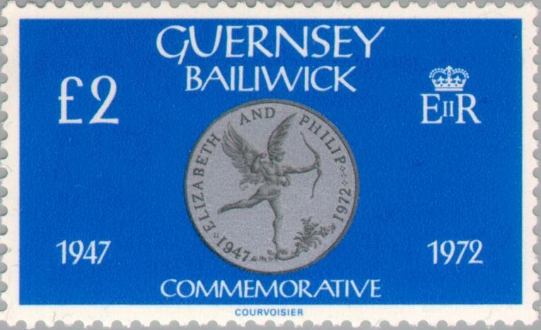 Royal Silver Wedding Commemorative Crown, 1972