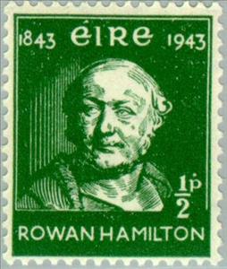 Stamp, William Rowan Hamilton, Ireland,  , Sculptures, Mathemacians, Astronomers, Physicists
