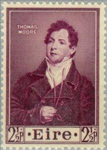 Stamp, Thomas Moore, Ireland,  , Music, Musicians, Literary People (Poets and Writers)