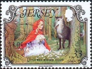 Stamp, Red Riding Hood, Jersey,  , Fairy Tales