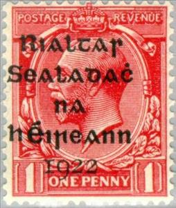 Stamp, King George V Overprint, Ireland,  , Heads of State, Kings