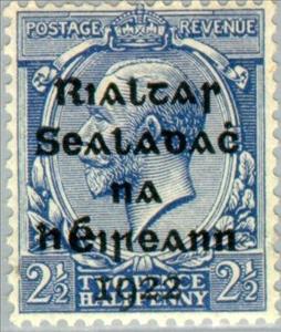 Stamp, King George V Overprint, Ireland,  , Heads of State, Kings