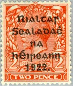 Stamp, King George V Overprint (Die II), Ireland,  , Heads of State, Kings