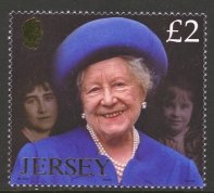 Stamp, Queen Mother, Jersey,  , Queens