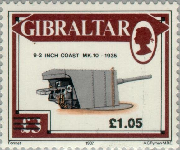 9.2 inch Coast "Mk 10", 1935 (Overprinted)