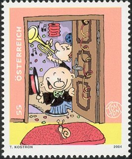 Stamp, Invitation (Tom Tom), Austria,  , Feasts