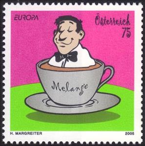 Stamp, Gastronomy, Austria,  , Drawings, Gastronomy