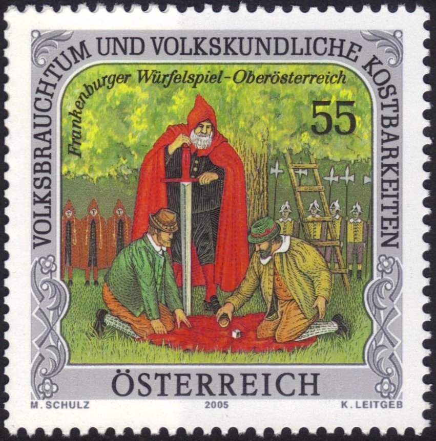 Dice game of Frankenburg (Upper Austria)
