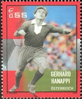 Stamp, Gerhard Hanappi, Austria,  , Sport, Football (Soccer)