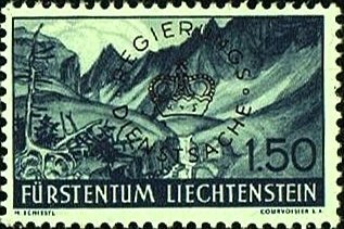 Stamp, History, Liechtenstein,  , Landscapes, Mountains