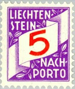 Stamp, Figures, Liechtenstein,  , Numbers