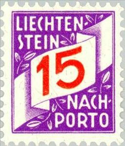 Stamp, Figures, Liechtenstein,  , Numbers