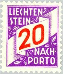 Stamp, Figures, Liechtenstein,  , Numbers